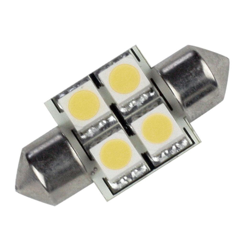 Lunasea Single-Sided 4 LED Festoon - 10-30VDC/0.7W/60 Lumens - Warm White [LLB-202W-21-00] - Essenbay Marine