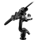 RAM Mount RAM-ROD 2000 Fishing Rod Holder w/RAM-ROD Revolution Ratchet/Socket System & Round Flat Surface Base [RAM-114-RBU] - Essenbay Marine