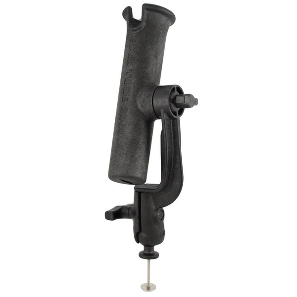 RAM Mount RAM-TUBE 2000 Holder w/RAM-ROD Revolution Ratchet/Socket System & 5 Spot Mounting Base Adapter [RAM-301-RB5] - Essenbay Marine