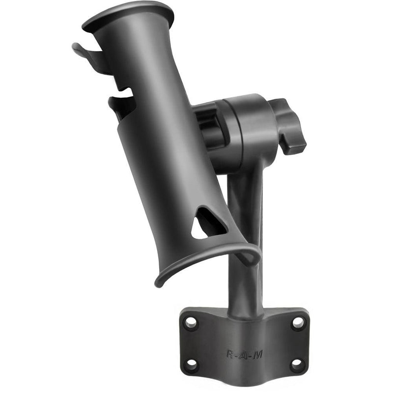 RAM Mount RAM Tube Jr. Fishing Rod Holder w/Standard 6" Length Post Spline & Bulkhead Mounting Base [RAP-390-BU] - Essenbay Marine