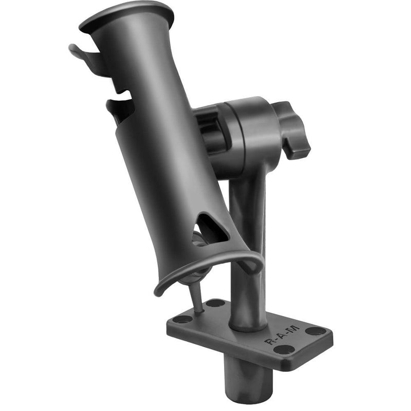 RAM Mount RAM Tube Jr. Fishing Rod Holder w/Standard 6" Length Post Spline & Flush Mounting Base [RAP-390-FU] - Essenbay Marine