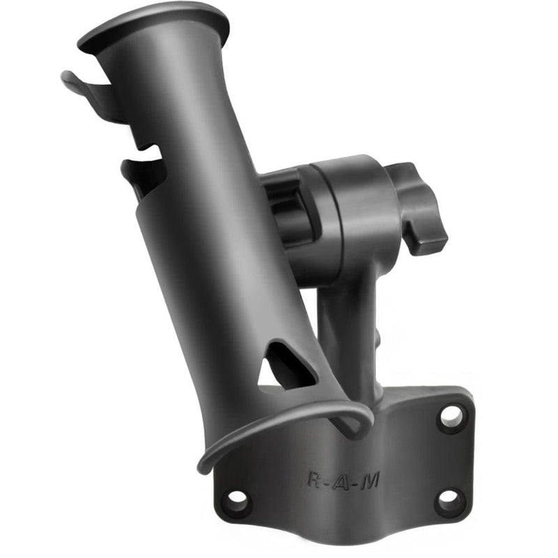 RAM Mount RAM Tube Jr. Fishing Rod Holder w/Short 4" Length Post Spline & Bulkhead Mounting Base [RAP-390-SBU] - Essenbay Marine