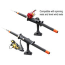 RAM Mount RAM Tube Jr. Fishing Rod Holder, Standard 4" Length Post Spline & Combo Bulkhead/Flat Surface Base w/Plunger [RAP-390-SBMPU] - Essenbay Marine