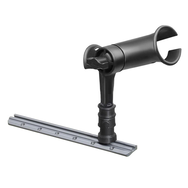 RAM Mount RAM Tube Jr. Rod Holder w/ 4" Post & Adapt-A-Post Track Mounting Base [RAP-390-SAAPU] - Essenbay Marine