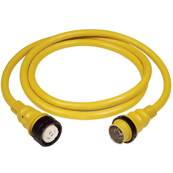 Marinco 50Amp 125/250V Shore Power Cable - 25' - Yellow [6152SPP-25] - Essenbay Marine