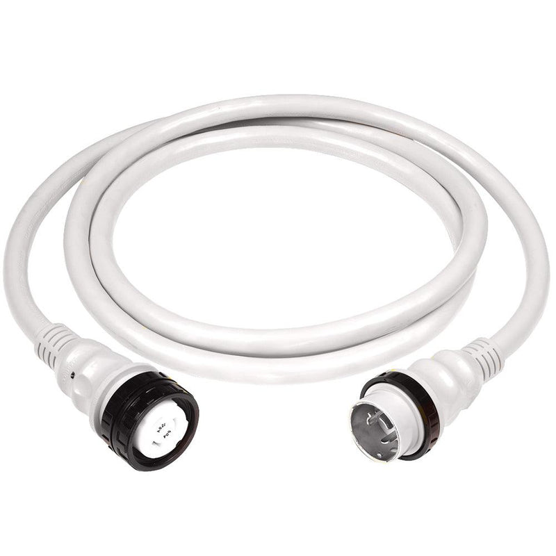 Marinco 50Amp 125/250V Shore Power Cable - 25' - White [6152SPPW-25] - Essenbay Marine