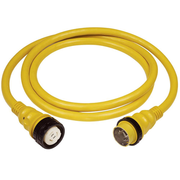 Marinco 50A 125V Shore Power Cable - 50' - Yellow [6153SPP] - Essenbay Marine