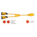 Marinco Y30-2-30 EEL (2)30A-125V Female to (1)30A-125V Male "Y" Adapter - Yellow [Y30-2-30] - Essenbay Marine