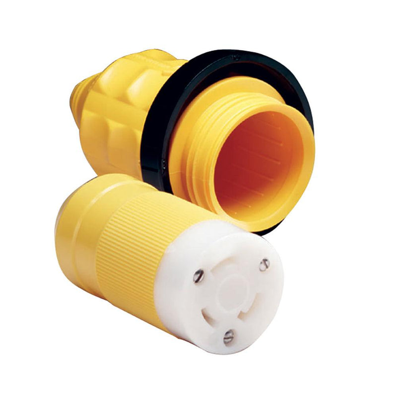 Marinco 305CRCN.VPK 30A Female Connector w/Cover & Rings [305CRCN.VPK] - Essenbay Marine