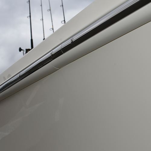 TACO Semi-Rigid Boat Rub Rail Kit White with Flex Chrome Insert 1-5/8x3/4  70FT