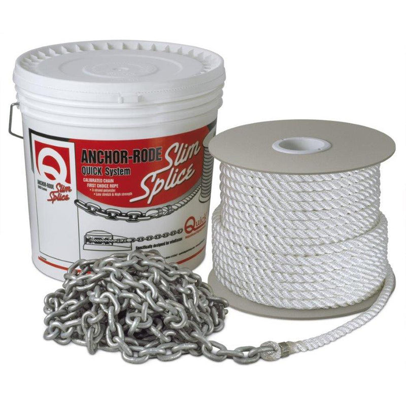 Quick Anchor Rode 15' of 7mm Chain and 300' of 1/2" Rope [FVC070312130A00] - Essenbay Marine