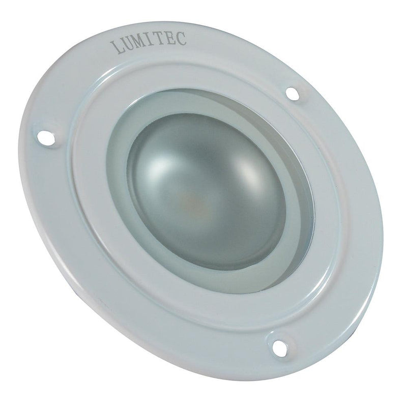 Lumitec Shadow - Flush Mount Down Light - White Finish - 3-Color Red/Blue Non-Dimming w/White Dimming [114128] - Essenbay Marine