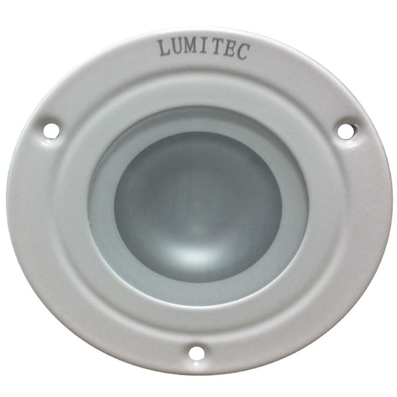 Lumitec Shadow - Flush Mount Down Light - White Finish - 3-Color Red/Blue Non-Dimming w/White Dimming [114128] - Essenbay Marine