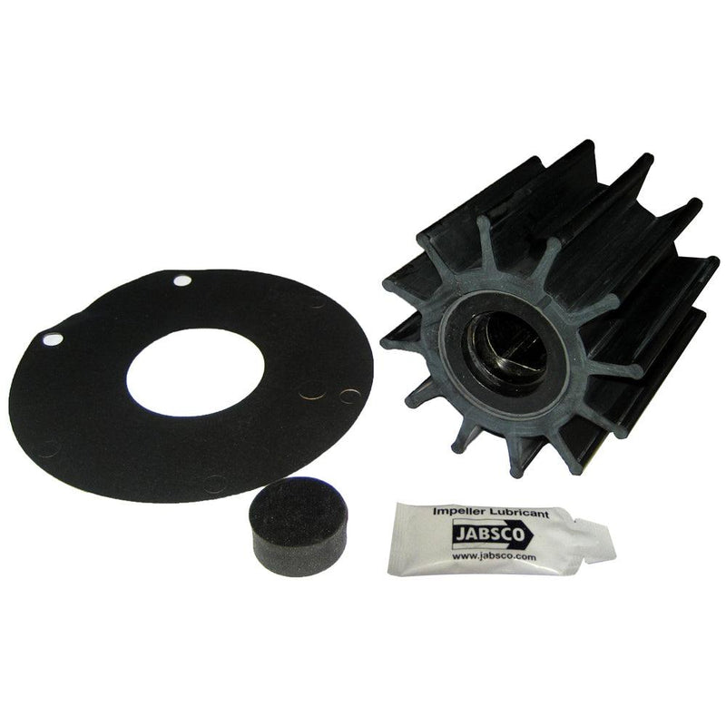 Jabsco Impeller Kit - 12 Blade - Neoprene - 3-" Diameter - Plastic Insert - Double Flat Drive [17370-0001-P] - Essenbay Marine