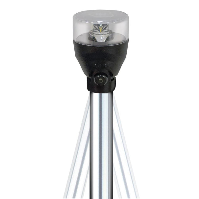 Attwood LED Articulating All Around Light - 36" Pole [5530-36A7] - Essenbay Marine