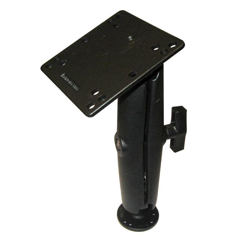 RAM Mount 4.75" Square Base VESA Plate 75mm and 100mm Hole Patterns w/Long Surface Mount [RAM-101U-D-246] - Essenbay Marine