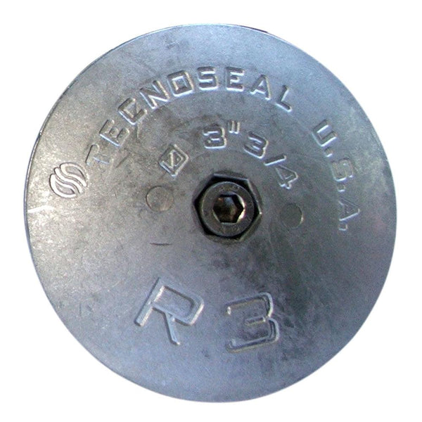 Tecnoseal R3 Rudder Anode - Zinc - 3-3/4" Diameter [R3] - Essenbay Marine