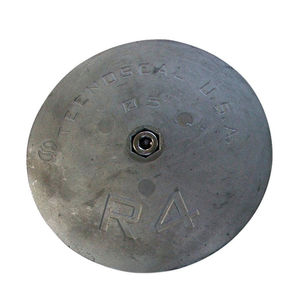 Tecnoseal R4 Rudder Anode - Zinc - 5" Diameter x 5/8" Thickness [R4] - Essenbay Marine