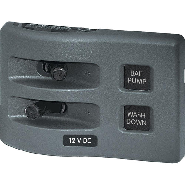 Blue Sea 4303 WeatherDeck 12V DC Waterproof Switch Panel - 2 Position [4303] - Essenbay Marine