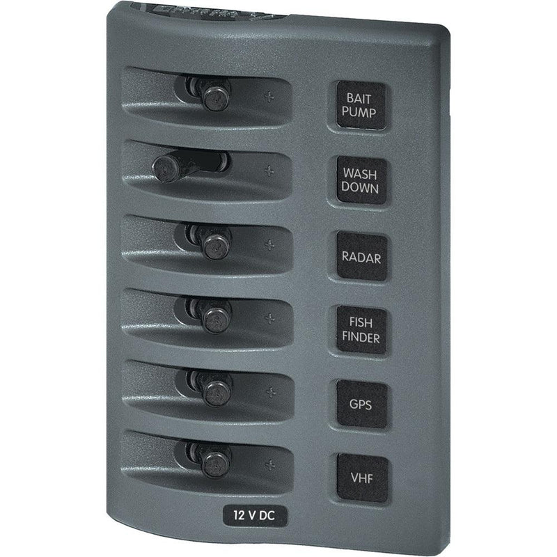 Blue Sea 4307 WeatherDeck 12V DC Waterproof Switch Panel - 6 Position [4307] - Essenbay Marine