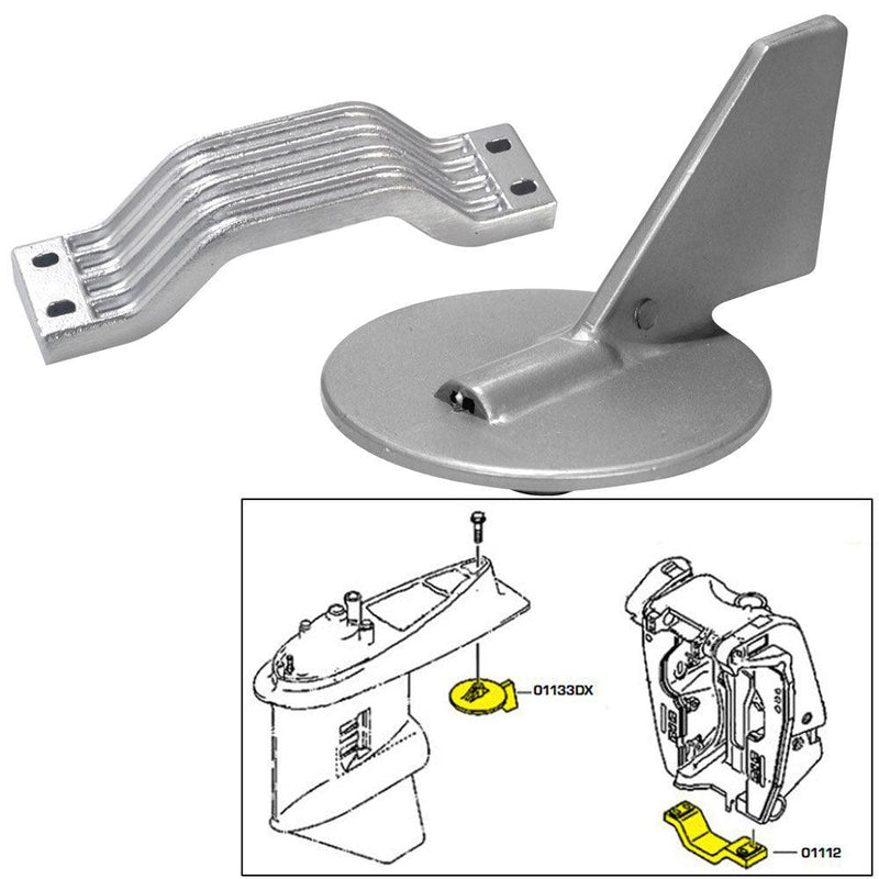 Tecnoseal Anode Kit - Yamaha 150-200HP - Aluminum [21101AL] - Essenbay Marine