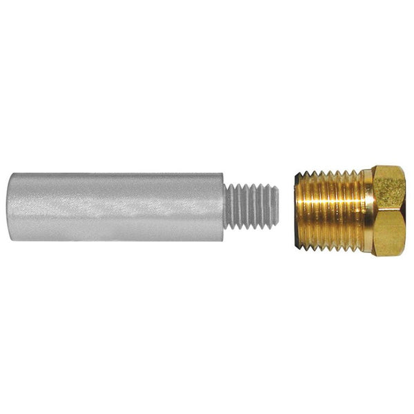 Tecnoseal E1 Pencil Zinc w/Brass Cap [TEC-E1-C] - Essenbay Marine