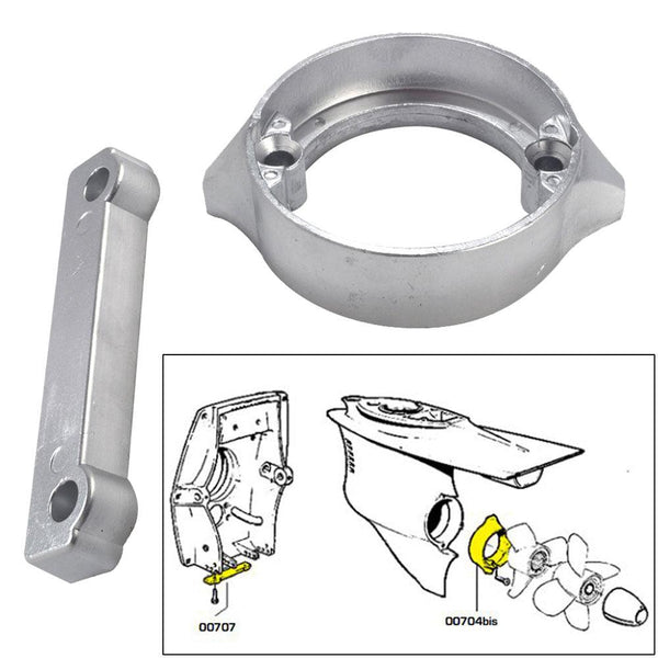 Tecnoseal Anode Kit w/Hardware - Volvo Duo-Prop 280 - Magnesium [20702MG] - Essenbay Marine