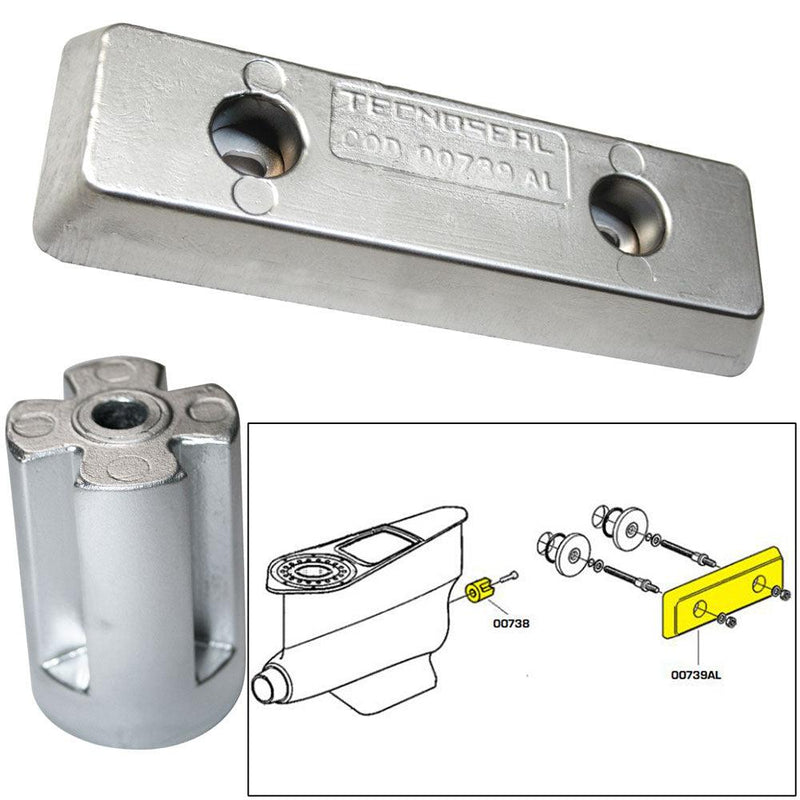 Tecnoseal Anode Kit - Volvo IPS - Zinc/Aluminum [20715] - Essenbay Marine