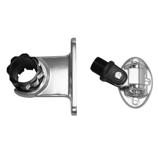 Rupp Standard Antenna Mount Support w/4-Way Base & 1.5" Collar [PAK-0001] - Essenbay Marine