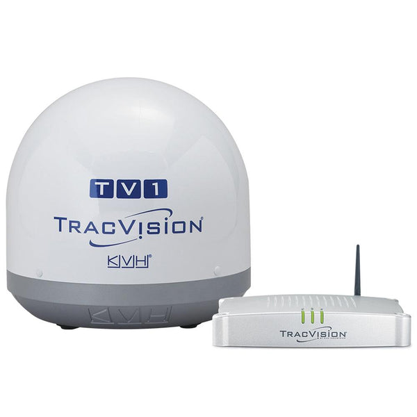 KVH TracVision TV1 w/IP-Enabled TV-Hub  Linear Universal Single-Output LNB [01-0366-02] - Essenbay Marine