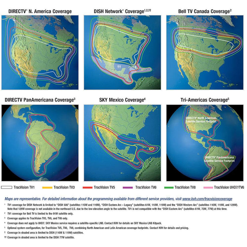 KVH TracVision TV5 - Linear & Sky Mexico w/Auto Skew & GPS [01-0364-34] - Essenbay Marine