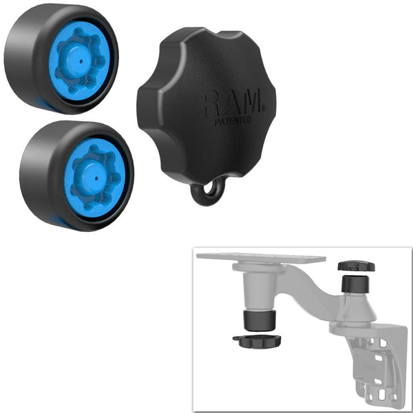 RAM Mount Pin-Lock Security Kit f/ Single Swing Arm Mount [RAP-S-KNOB-109U] - Essenbay Marine