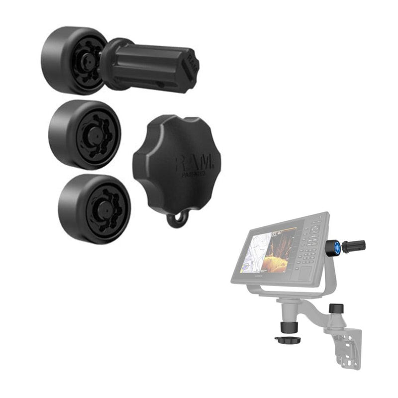 RAM Mount RAM Pin-Lock Security Kit f/Single Swing Arms  Gimbal Brackets [RAP-S-KNOBG-109U] - Essenbay Marine