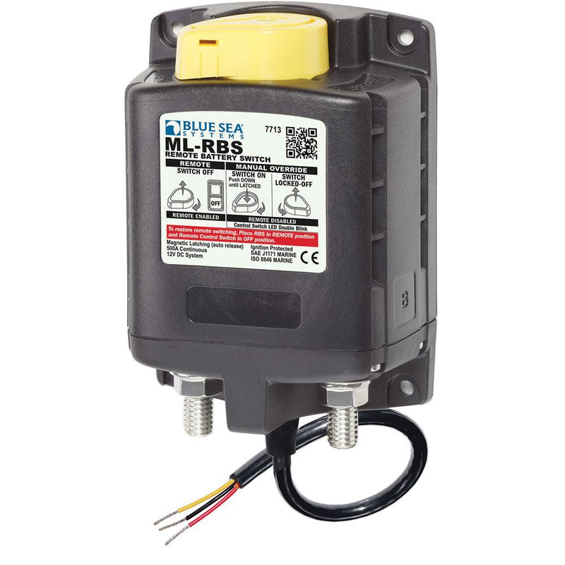 Blue Sea 7713 ML-RBS Remote Battery Switch w/Manual Control Release - 12V [7713] - Essenbay Marine
