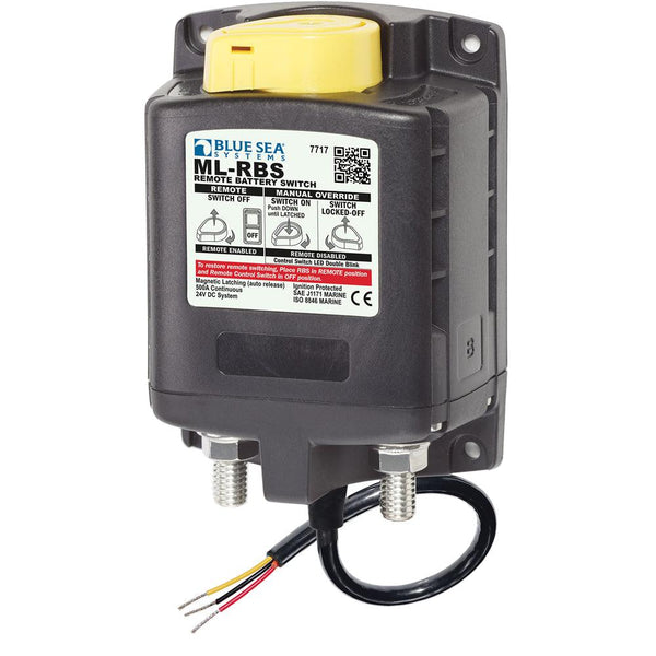 Blue Sea 7717 ML-RBS Remote Battery Switch w/Manual Control Auto-Release - 24V [7717] - Essenbay Marine