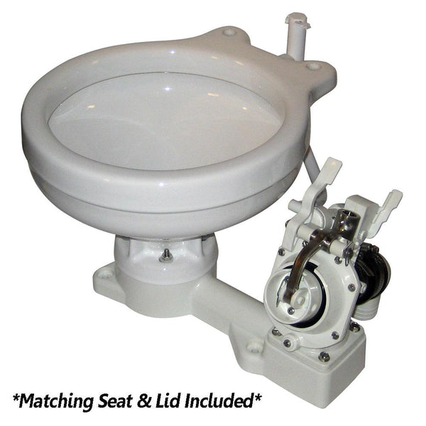 Raritan Fresh Head - Fresh Water Flush - Manual - Marine Size - Right Hand Operation [25M00] - Essenbay Marine