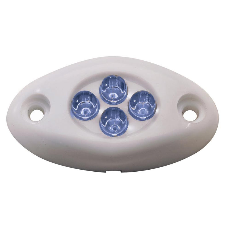 Innovative Lighting Courtesy Light - 4 LED Surface Mount - Blue LED/White Case [004-2100-7] - Essenbay Marine