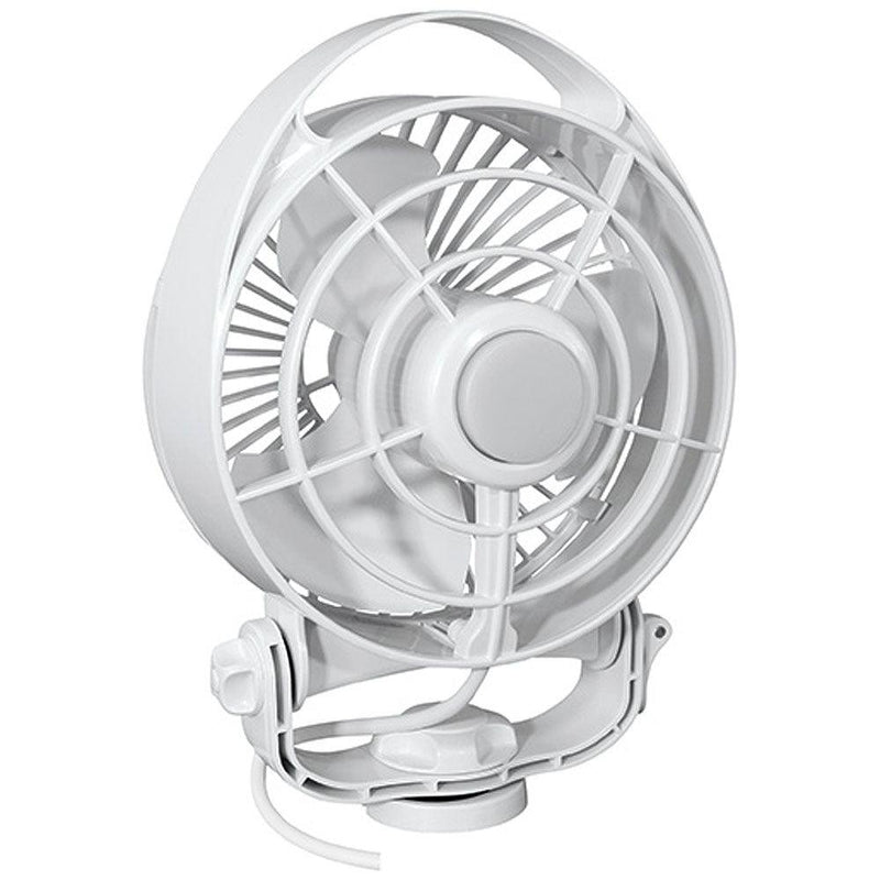 SEEKR by Caframo Maestro 12V 3-Speed 6" Marine Fan w/LED Light - White [7482CAWBX] - Essenbay Marine