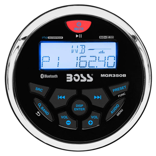 Boss Audio MGR350B Marine Stereo w/AM/FM/BT/USB [MGR350B] - Essenbay Marine