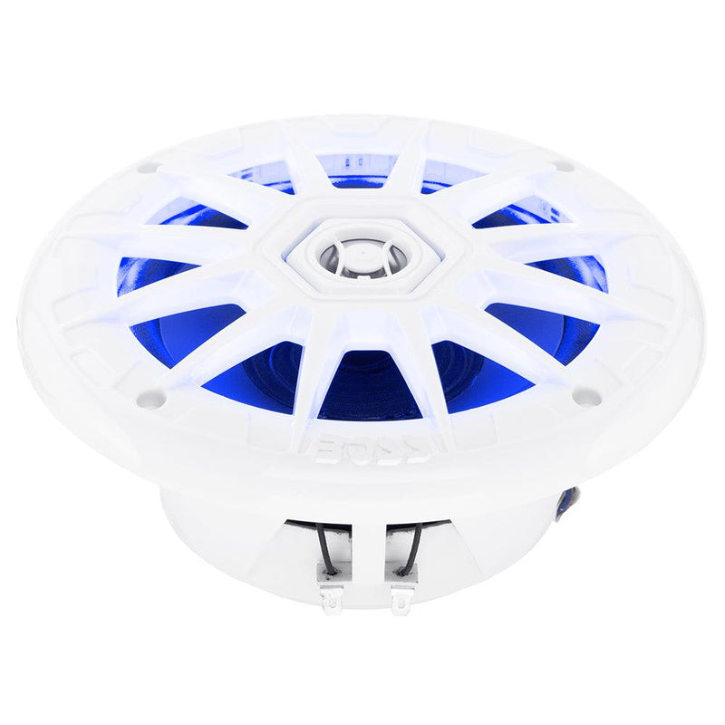 Boss Audio 6.5" MRGB65 Speakers w/RGB Lighting - White - 200W [MRGB65] - Essenbay Marine