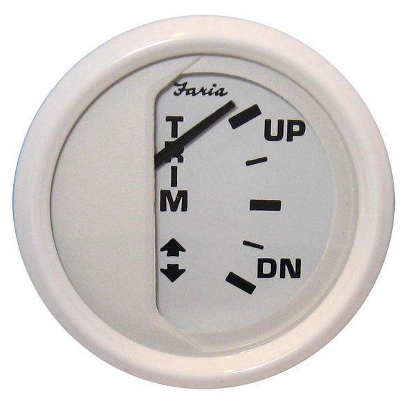 Faria Dress White 2" Trim Gauge (J/E/Suzuki Outboard) [13123] - Essenbay Marine