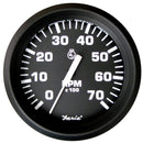 Faria Euro Black 4" Tachometer - 7,000 RPM (Gas - All Outboard) [32805] - Essenbay Marine