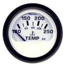 Faria Euro White 2" Water Temperature Gauge (100-250 DegreeF) [12904] - Essenbay Marine