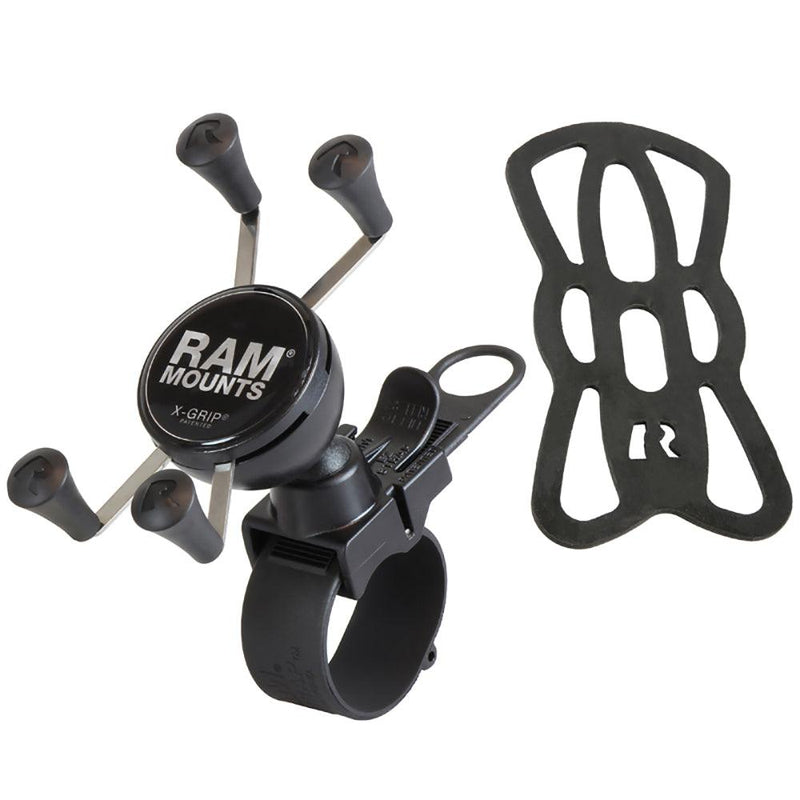 RAM Mount EZ-Strap Rail Mount w/Universal X-Grip Cell Phone Holder [RAP-SB-187-UN7U] - Essenbay Marine