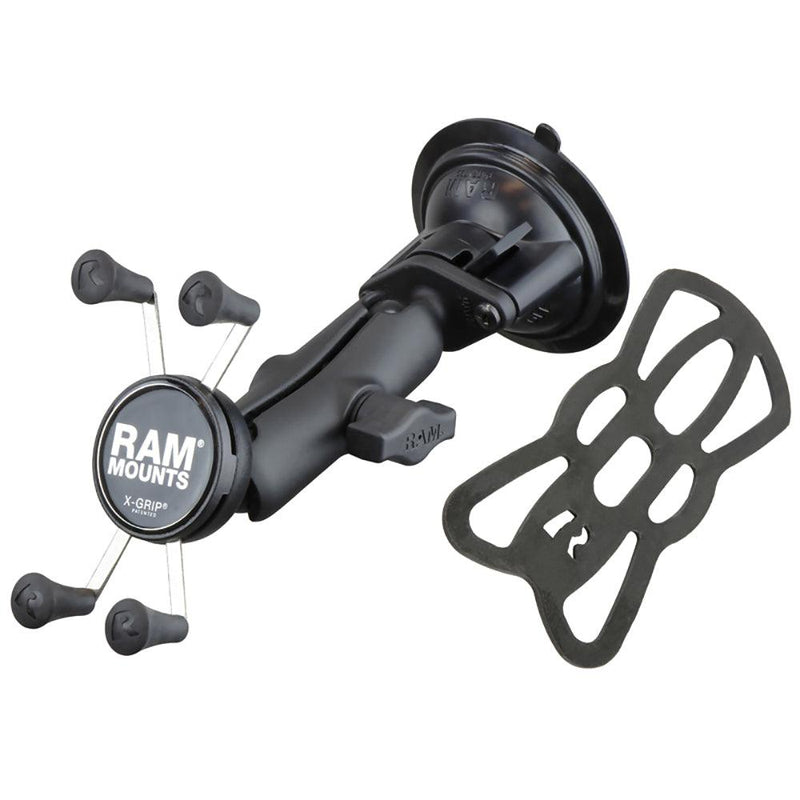 RAM Mount Twist Lock Suction Cup Mount w/Universal X-Grip Cell Phone Holder [RAM-B-166-UN7U] - Essenbay Marine