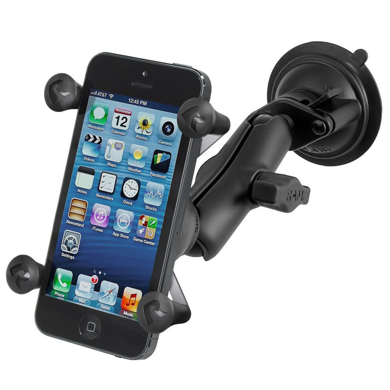 RAM Mount Twist Lock Suction Cup Mount w/Universal X-Grip Cell Phone Holder [RAM-B-166-UN7U] - Essenbay Marine