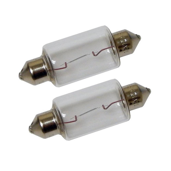 Perko Double Ended Festoon Bulbs - 12V, 15W, .97A - Pair [0070DP1CLR] - Essenbay Marine