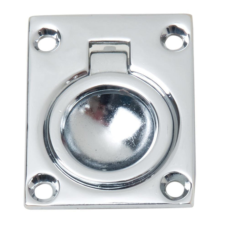 Perko Flush Ring Pull - Chrome Plated Zinc [0841DP0CHR] - Essenbay Marine