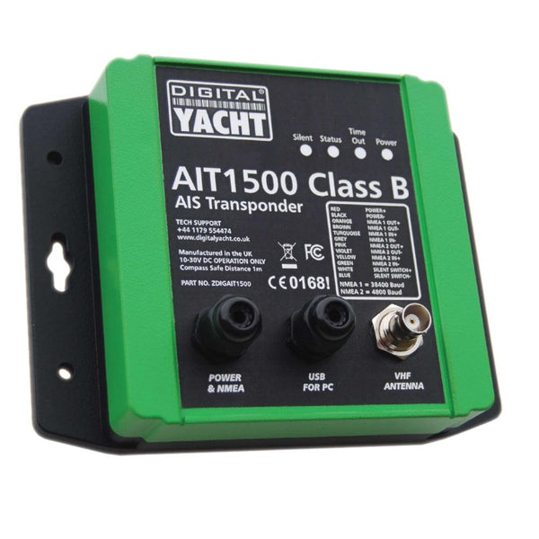 Digital Yacht AIT1500 Class B AIS Transponder w/Built-In GPS [ZDIGAIT1500] - Essenbay Marine