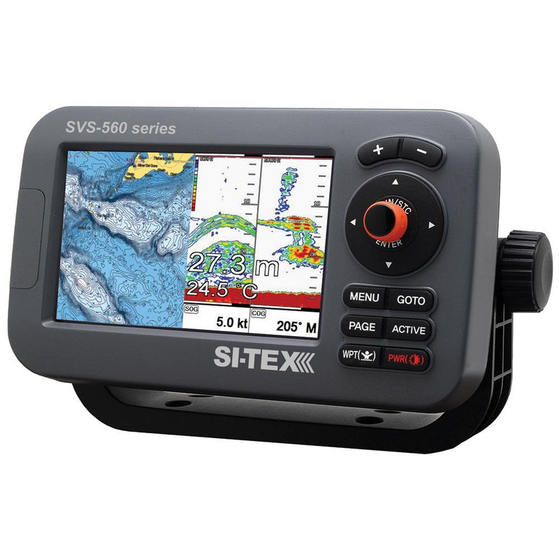 SI-TEX SVS-560CF-E Chartplotter - 5" Color Screen w/External GPS & Navionics+ Flexible Coverage [SVS-560CF-E] - Essenbay Marine